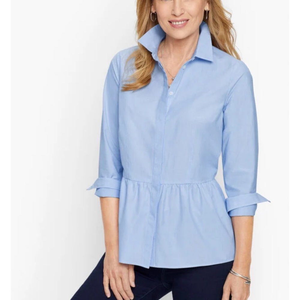Talbots Light Blue Blouse
